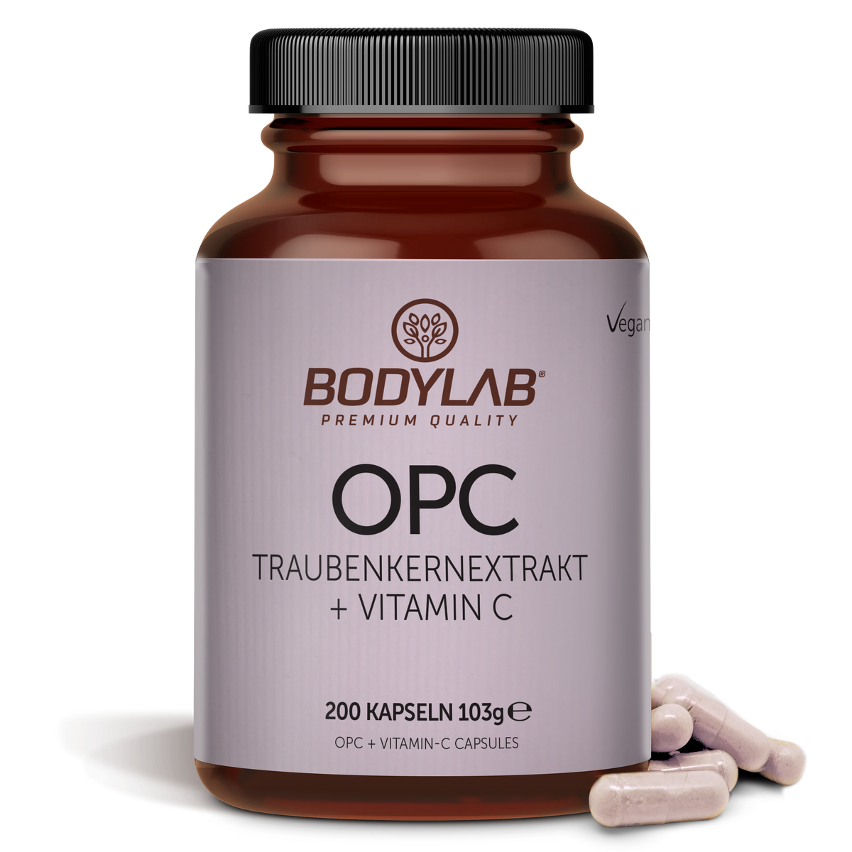 OPC Traubenkernextrakt + Vitamin C (200 Kapseln)