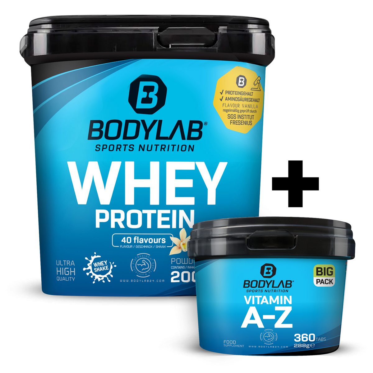 Whey + BIG PACK Vitamin A-Z (360 Tabletten)