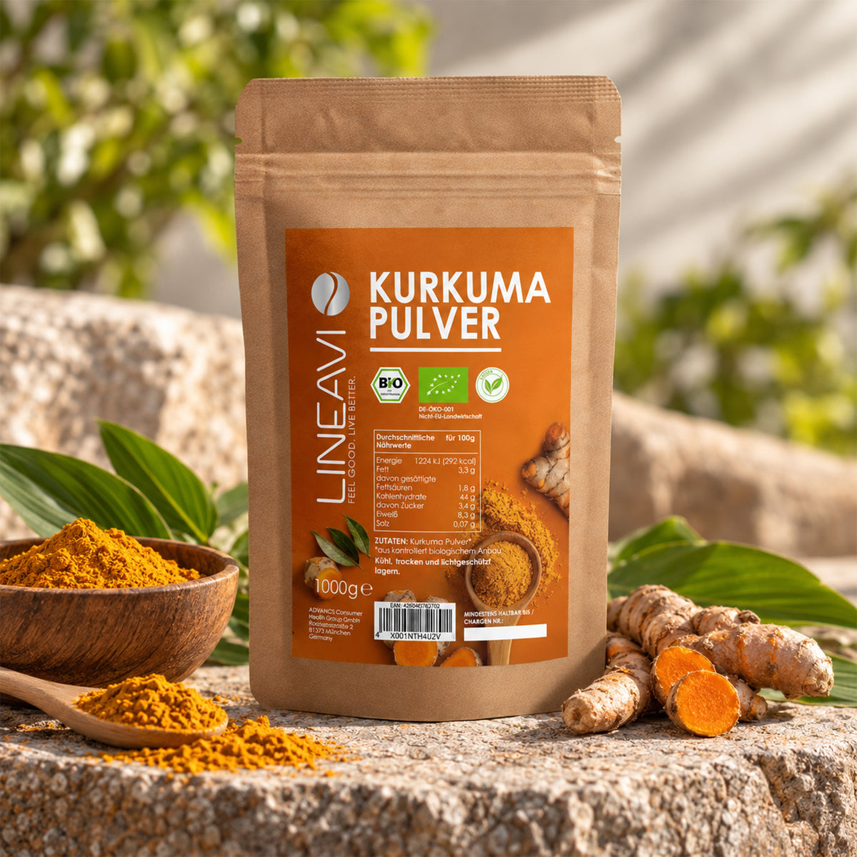 Doppelpack: Bio Kurkumapulver (2x1000g)