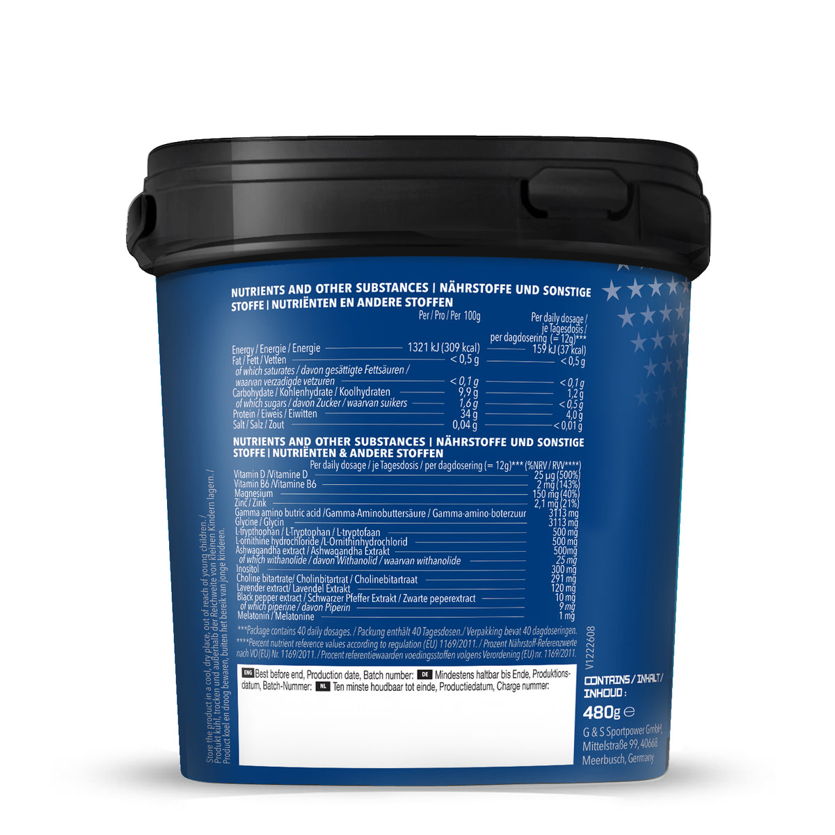 Pro Sleep - Muscle Function & Night Rest - Fruit Mix Flavor (480g)