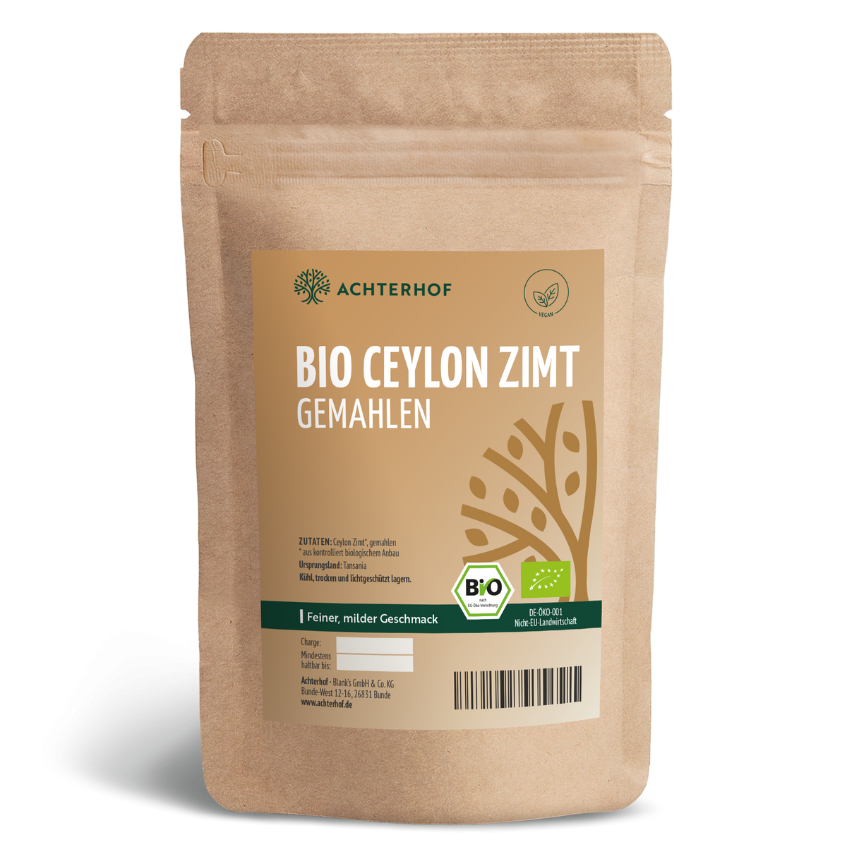 Bio Ceylon Zimt gemahlen (100g)