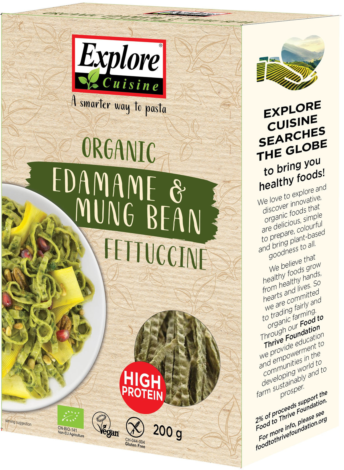 Fettuccine Edamame & Mungbohnen bio (200g)