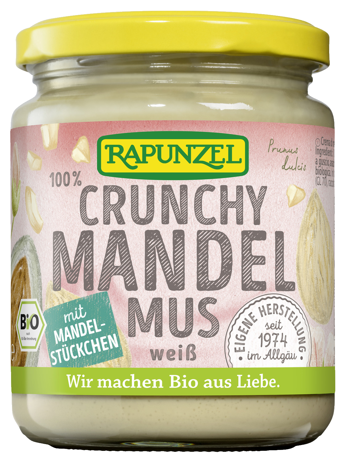 Mandelmus weiß Crunchy aus Europa bio (250g)