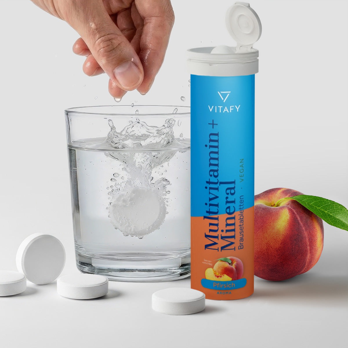 Multivitamin + Mineral - Pfirsich (20 Brausetabletten)