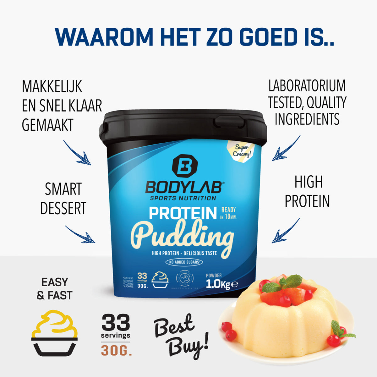 2 x Protein Pudding (1000g)