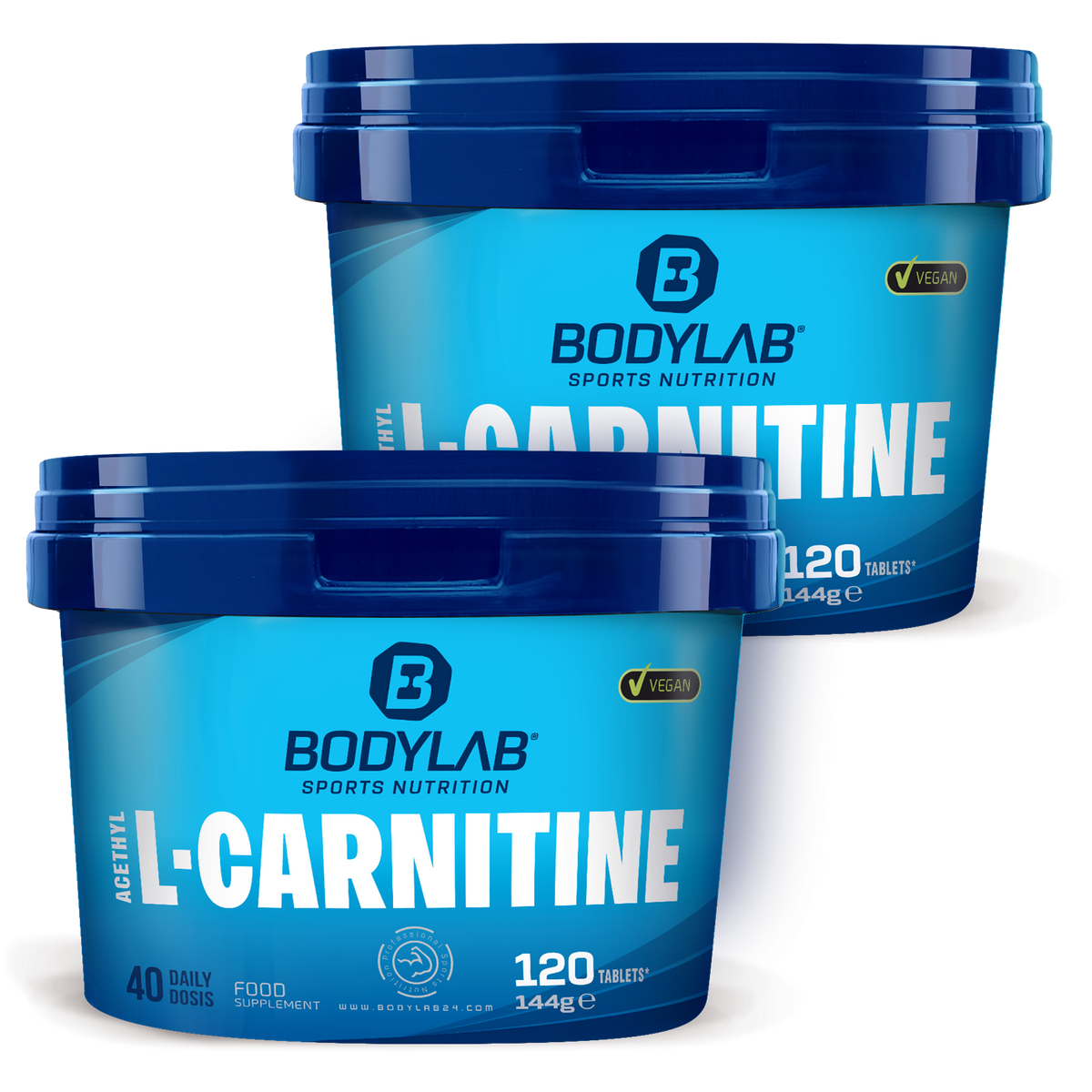 2 x Bodylab24 Acetyl L-Carnitine (je 120 Tabletten)