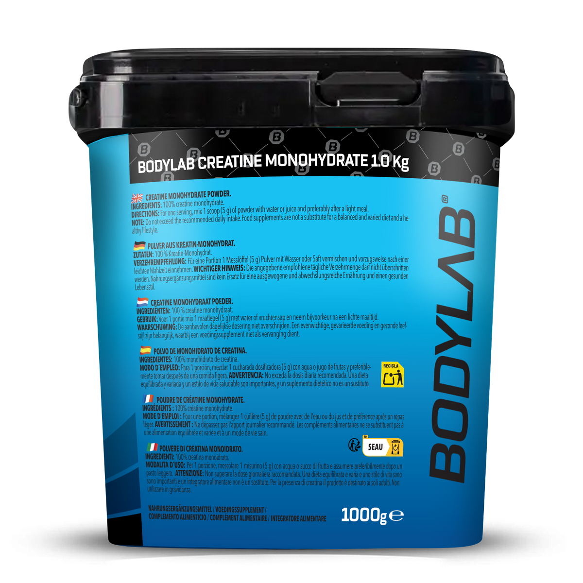 Creatine Monohydrate - 100% Pure Powder (1000g)