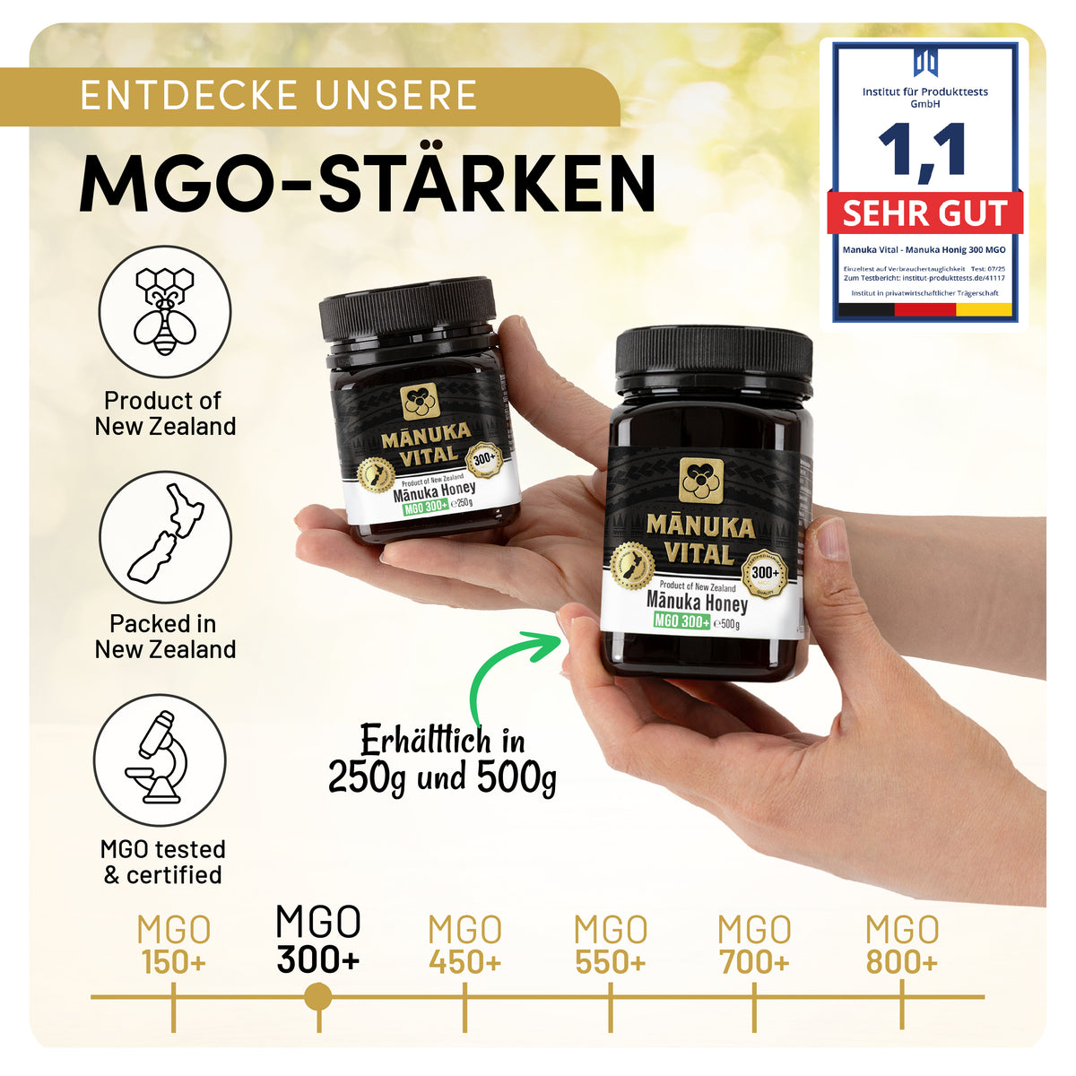 Manuka Vital Honig MGO 300+ (250g)