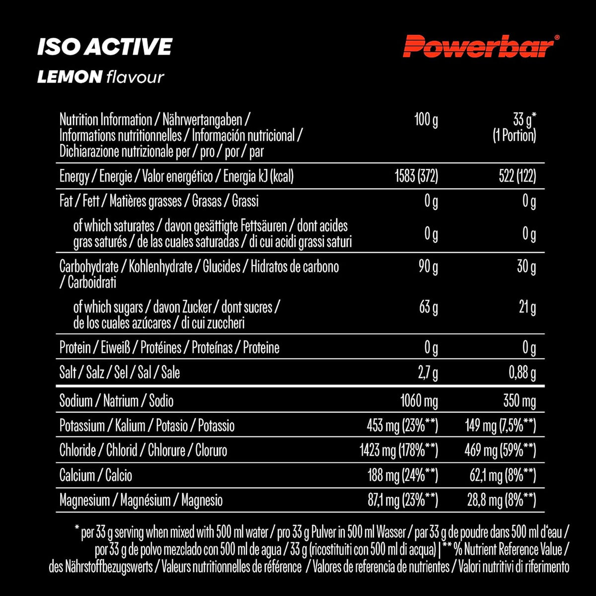 Isoactive - Isotonic Sports Drink (1320g) Zitrone