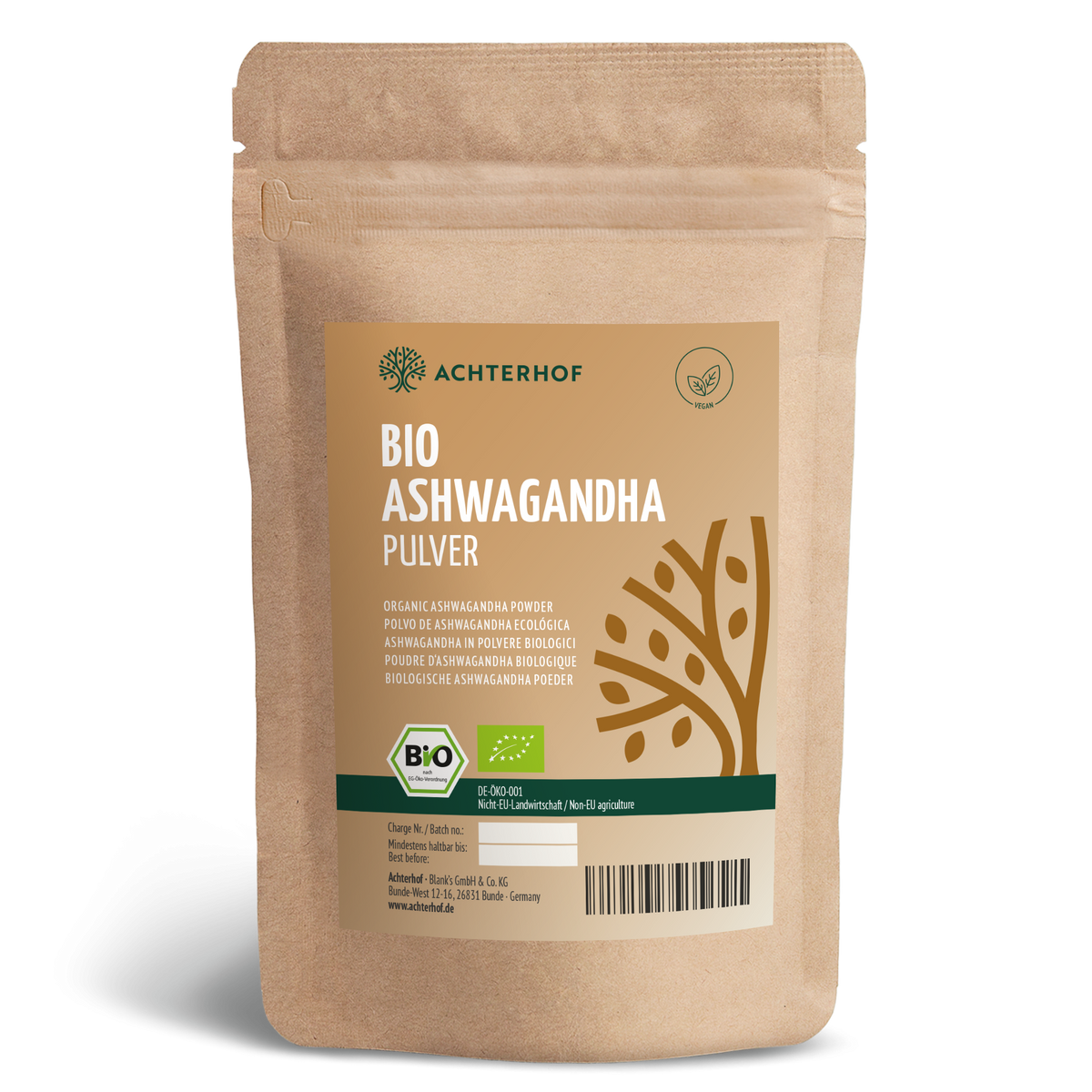 Bio Ashwagandha Pulver (250g)