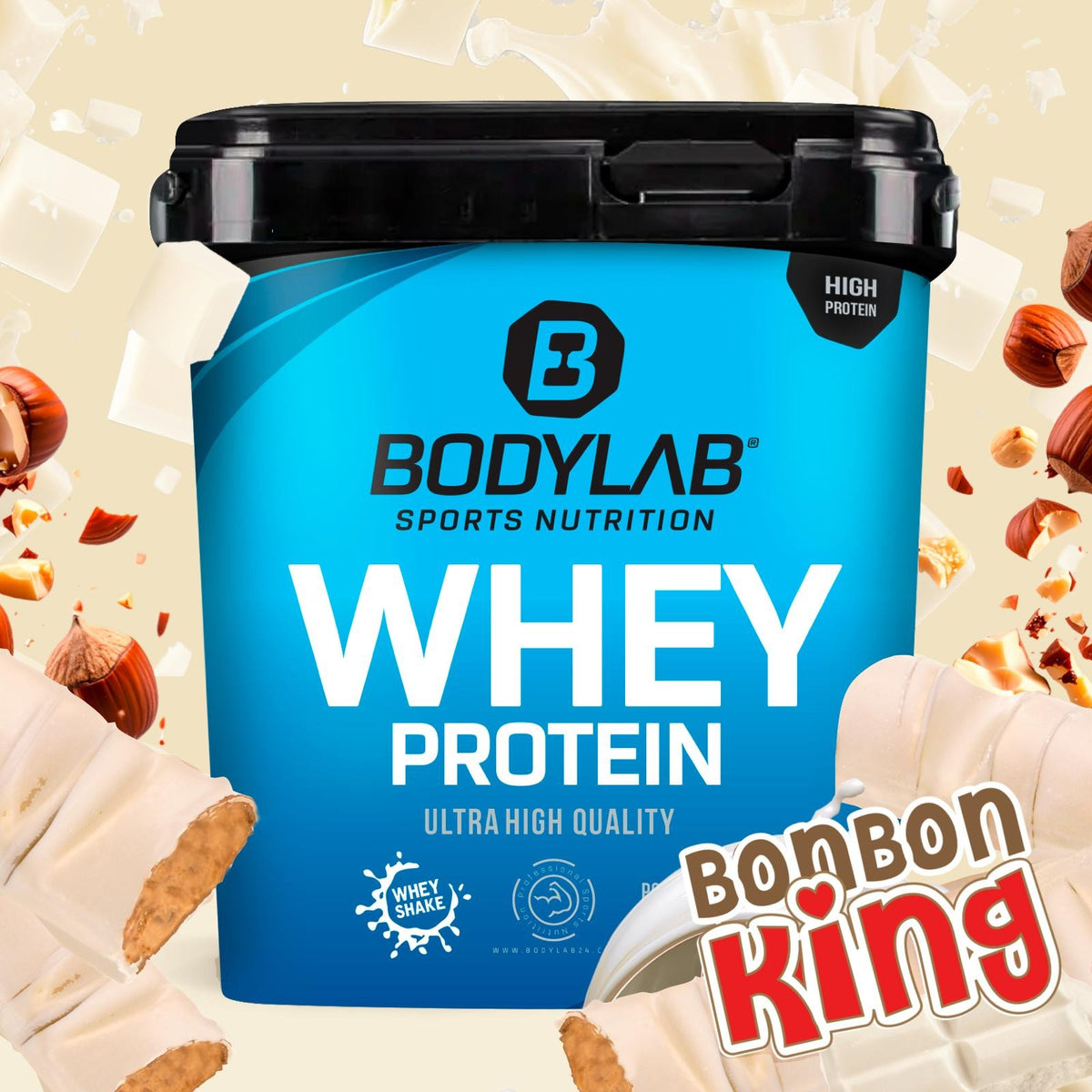 Whey Protein (1000g) Chunky White chocolate hazelnut wafer