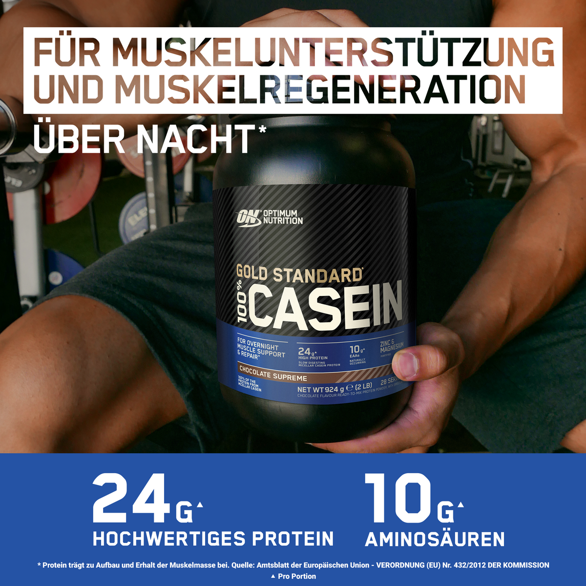 100% Casein Gold Standard (1820g) Strawberry