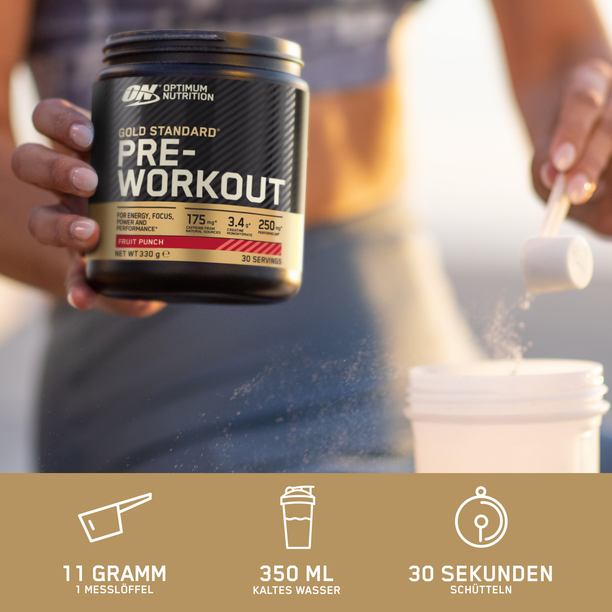 Gold Standard Pre-Work Out (330g) Green Apple