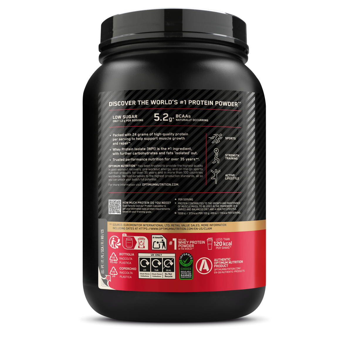 100% Whey Gold Standard (780g) Cookies & Cream