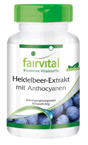 Heidelbeer-Extrakt mit Anthocyanen (90 Kapseln)