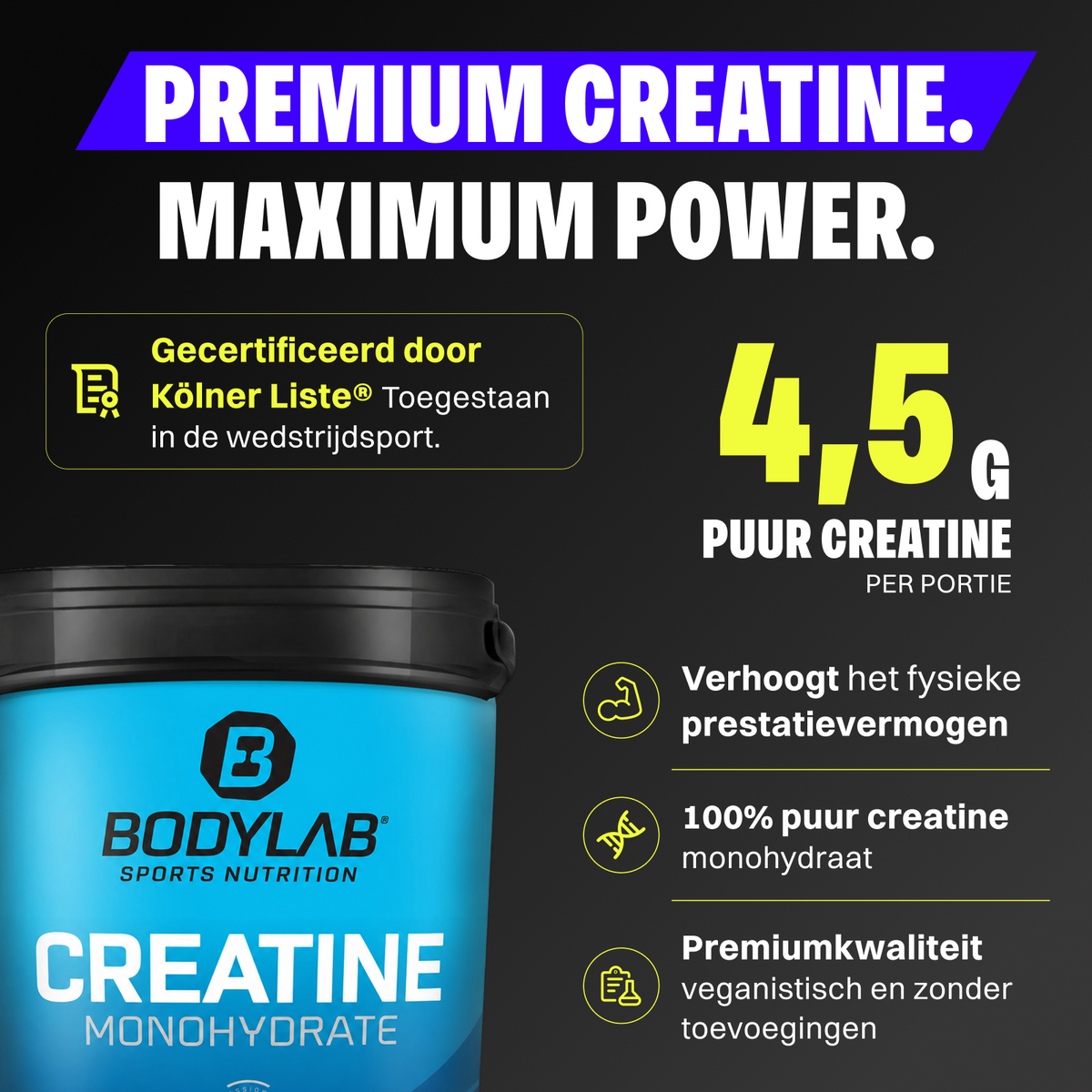 3 x Creatine Monohydrate - 100% Pure Powder (1000g)