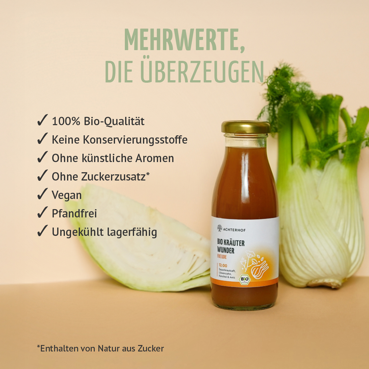 Kräuterwunder Bio Saftkur 1-7 Tage (6 Flaschen pro Tag)