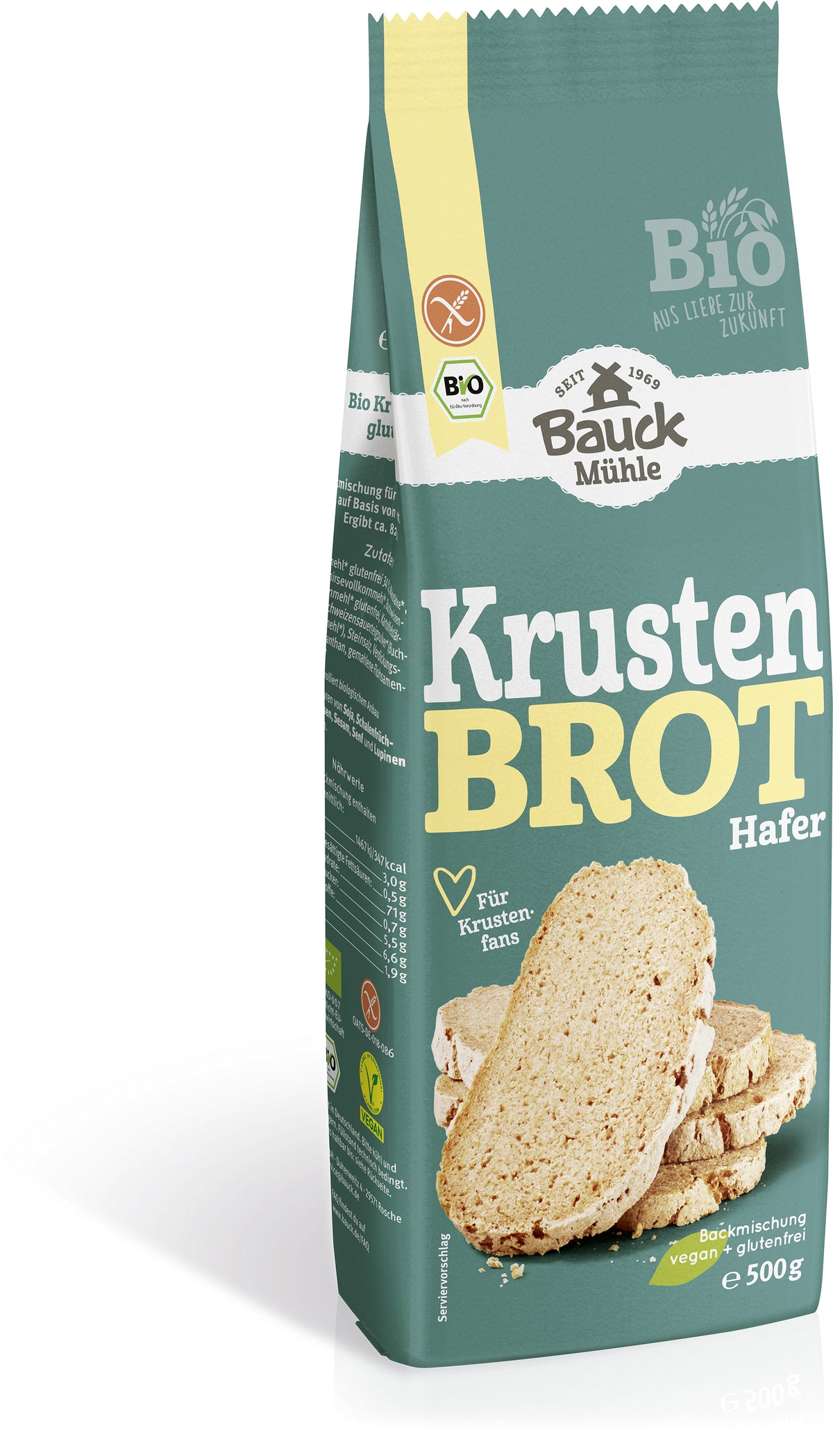 Krustenbrot Bio Backmischung glutenfrei (500g)