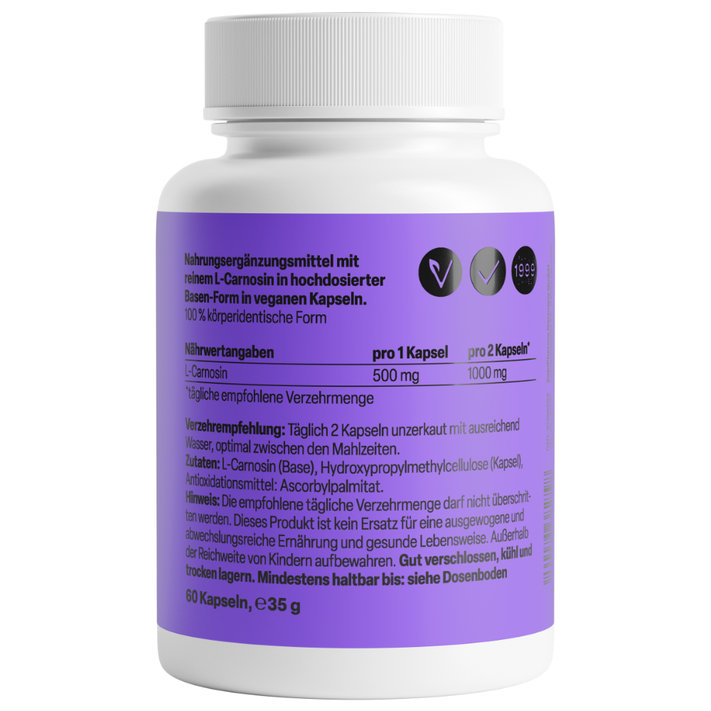 L-Carnosin 500mg (60 Kapseln)