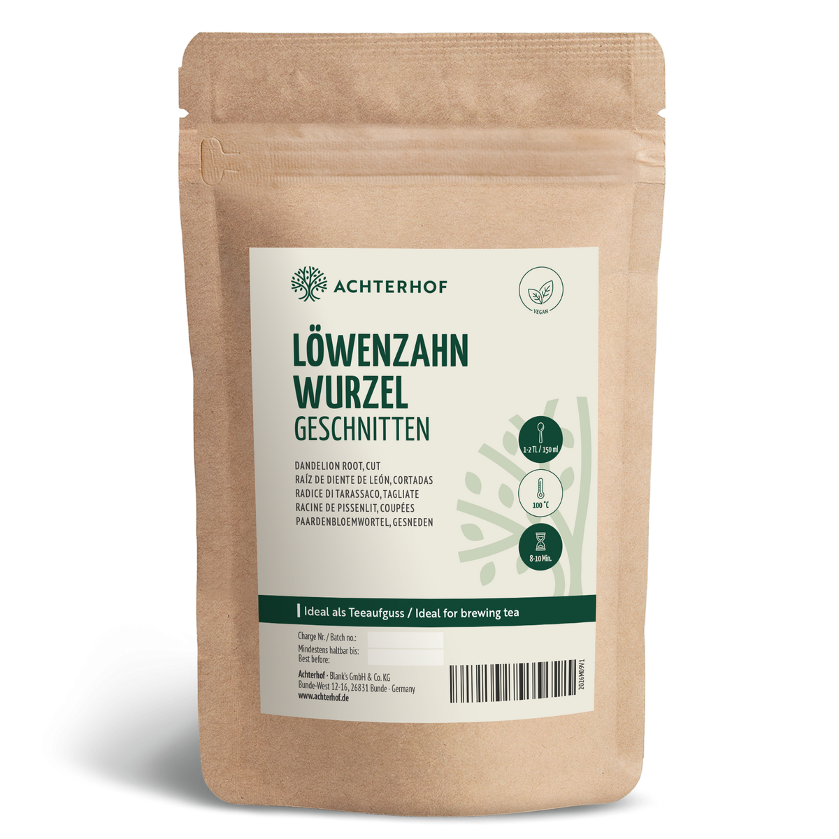 Löwenzahnwurzel geschnitten (500g)