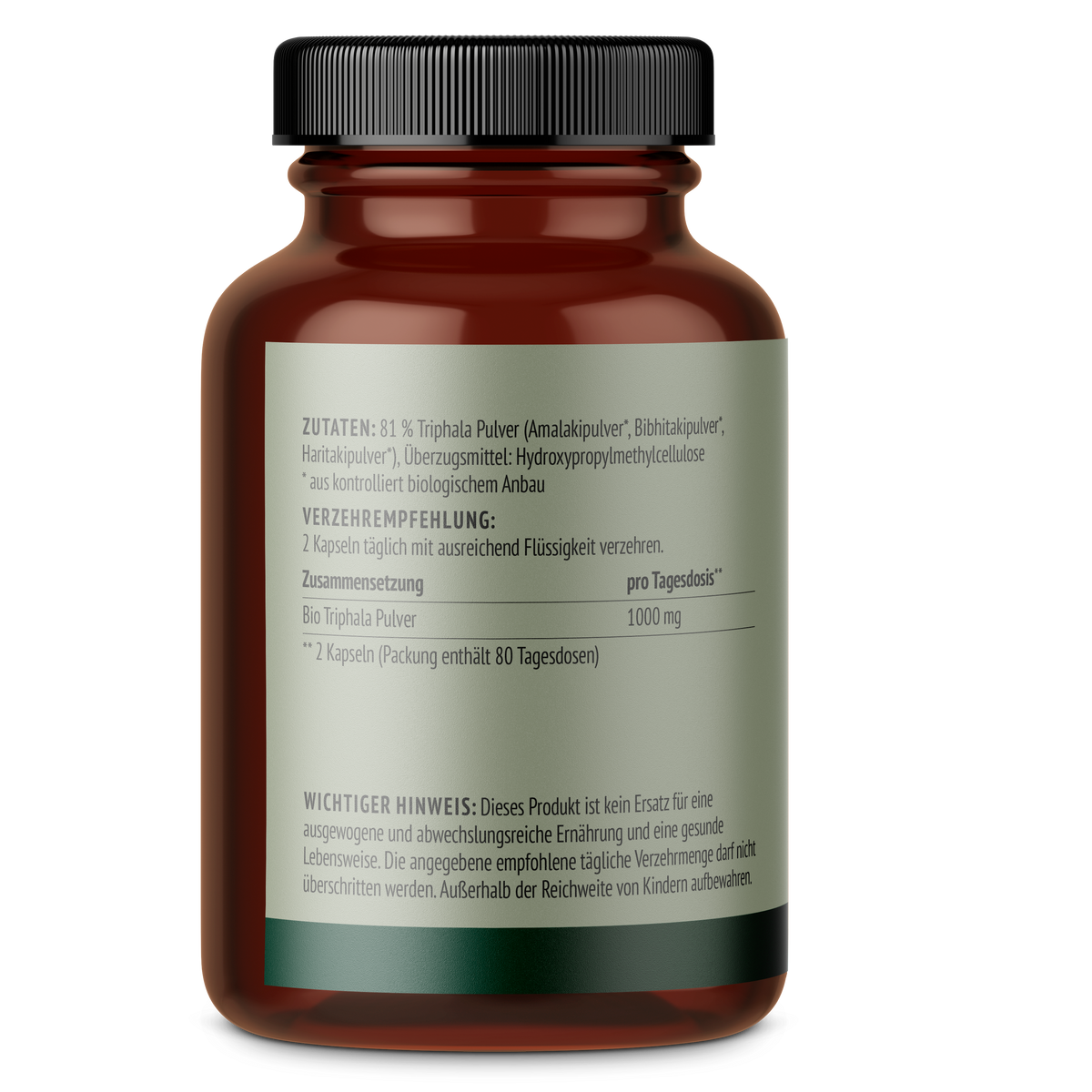 Bio Triphala Kapseln (160 Kapseln)