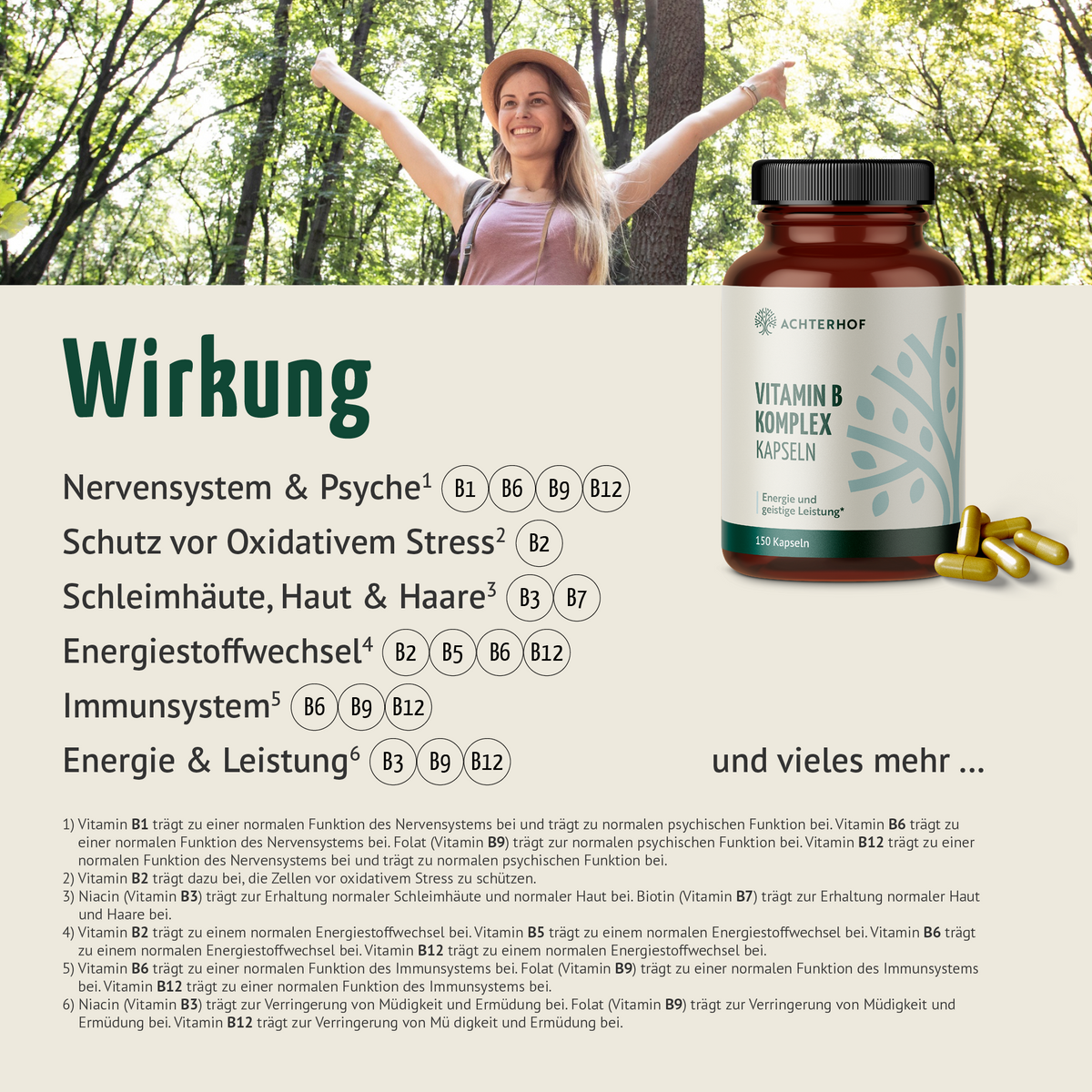 Vitamin B Komplex (150 Kapseln)